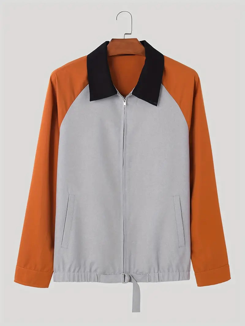 Modische Herrenjacke Colorblock Style