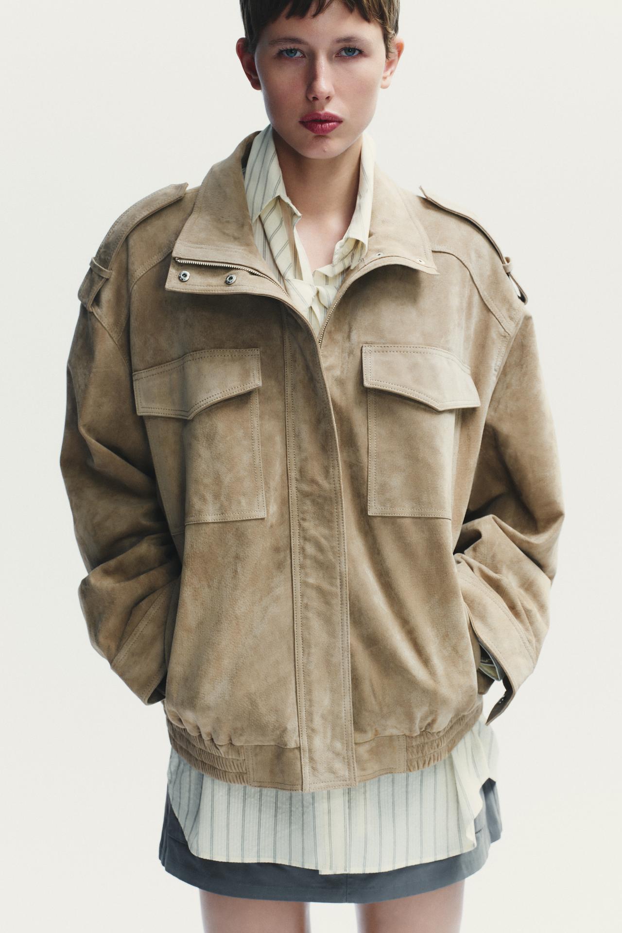 Stylische Lederjacke Vintage Look - IdealeKleiden