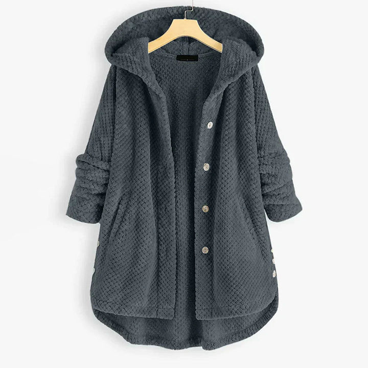 Damen Fleecejacke Weich Kapuze