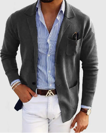 Stylische Herrenjacke mit Druck Modern Design