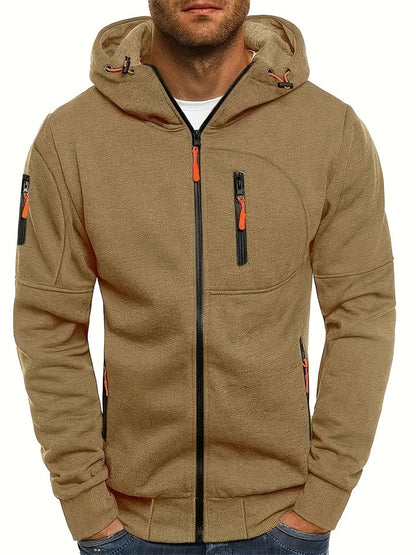 Sportlicher Kapuzenpullover Reißverschluss Funcition