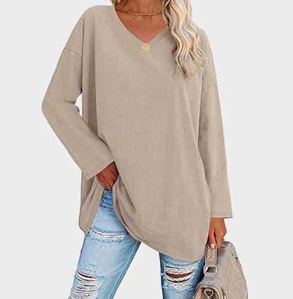 Stylischer Langarm Pullover Elegantes Alltagsoutfit