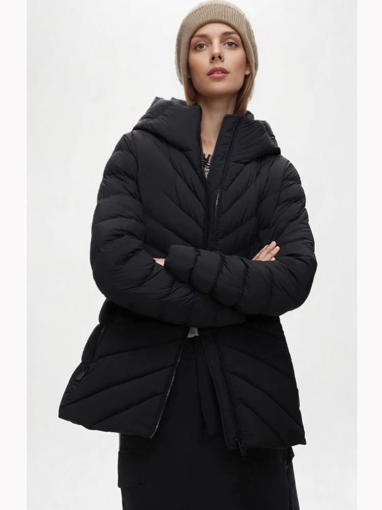 Leichte Steppjacke Damen Kapuze
