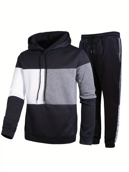 Herren Pullover Hoodie Set Warm Kuschelig