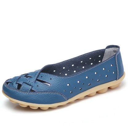 Komfortable Leder-Ballerinas Damen