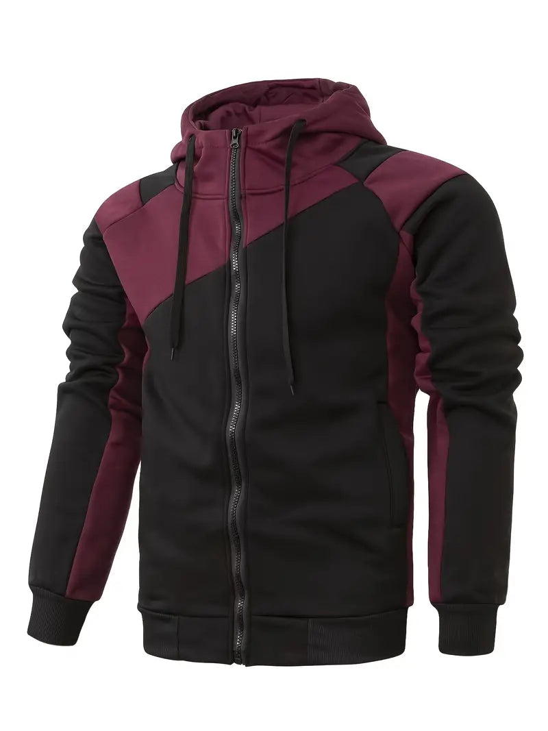 Kapuzenpullover Herren Farbblock Style