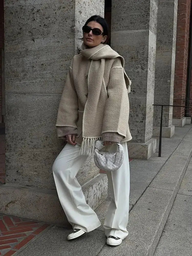 Elegante Damenjacke Schalkragen Stil