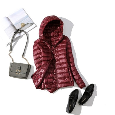 Kapuzenpuffer Mantel Warm Gemütlich