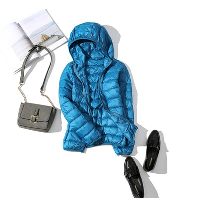 Kapuzenpuffer Mantel Warm Gemütlich
