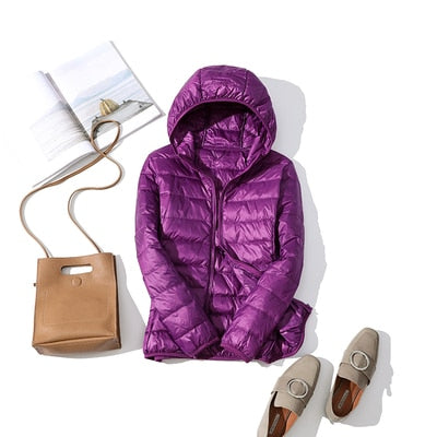 Kapuzenpuffer Mantel Warm Gemütlich