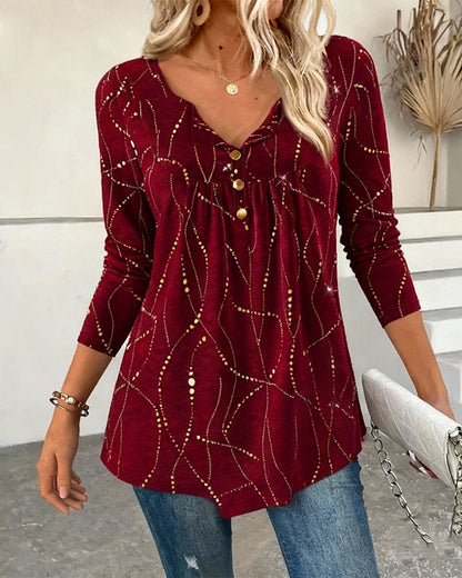 Frauen Kleid Modern V-Ausschnitt