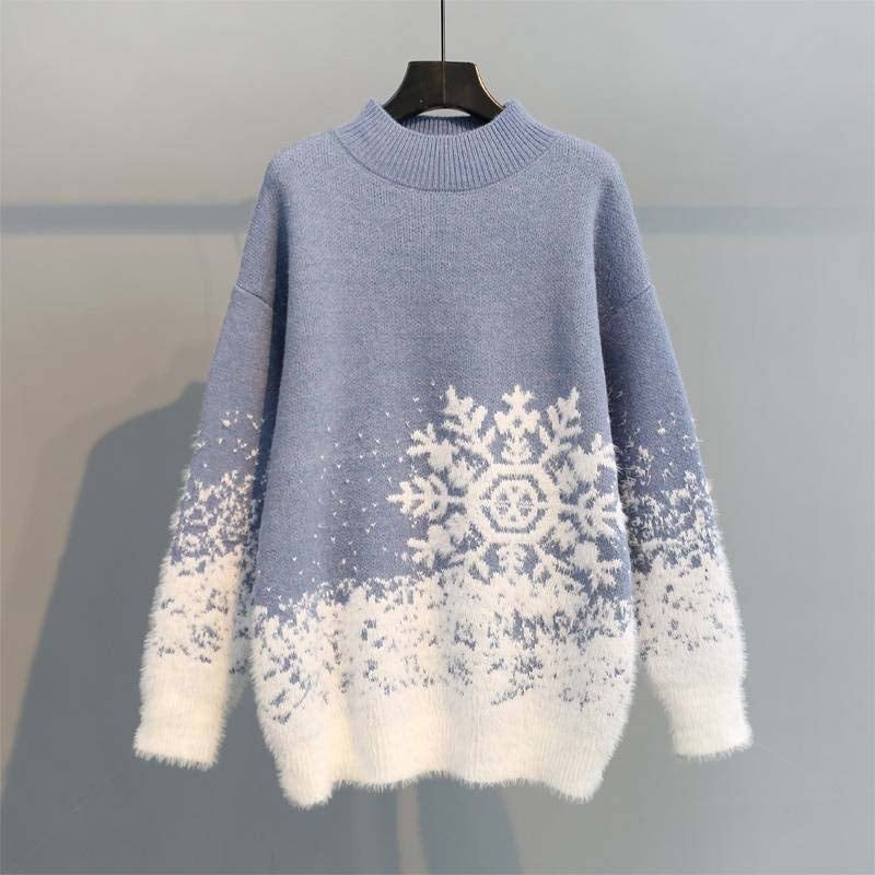 Weihnachts-Pullover Damen Elegant Strick Design