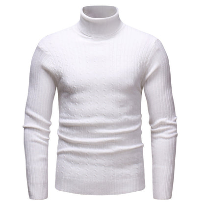 Herren Pullover Rollkragen Strick Muster