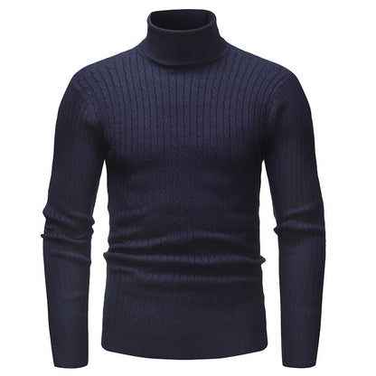 Herren Pullover Rollkragen Strick Muster