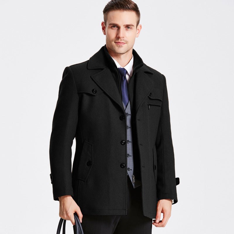 Stylischer Wollmantel Darius