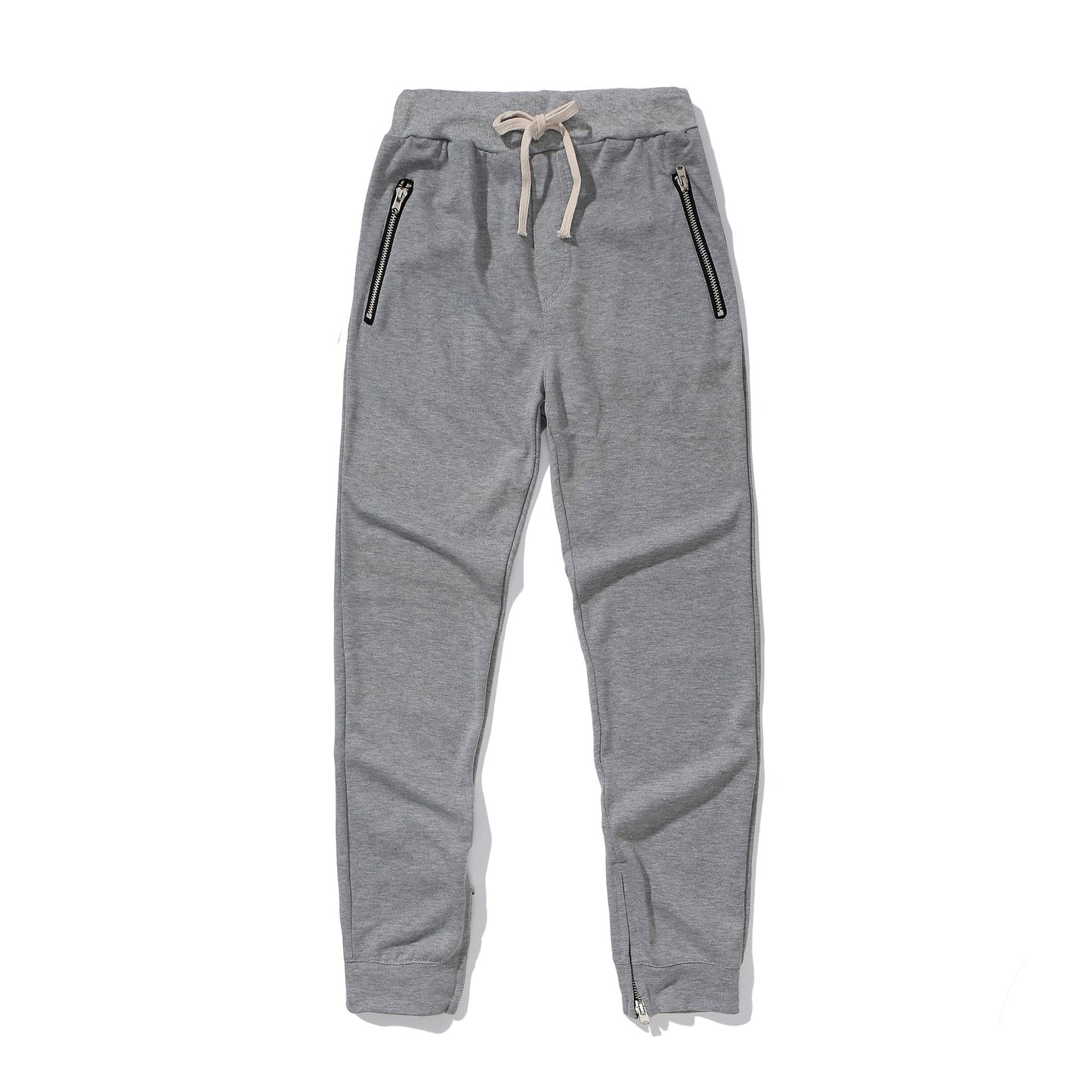 Herren Jogginghose Bequem Reißverschluss Taschen