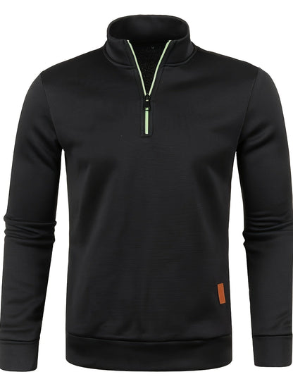 Herren Pullover Warm Reißverschluss Winter