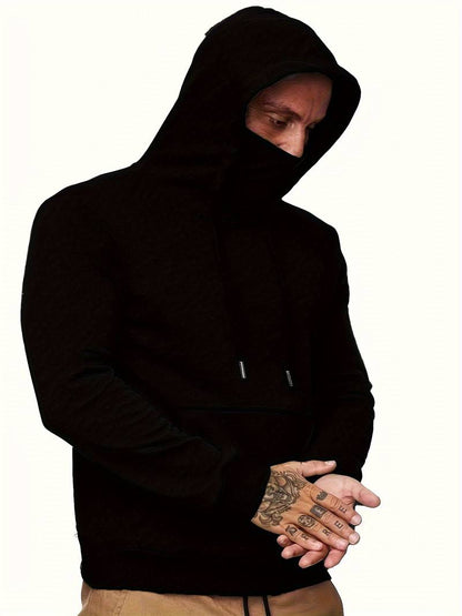 Trendiger Kapuzenpullover mit Maske für Männer