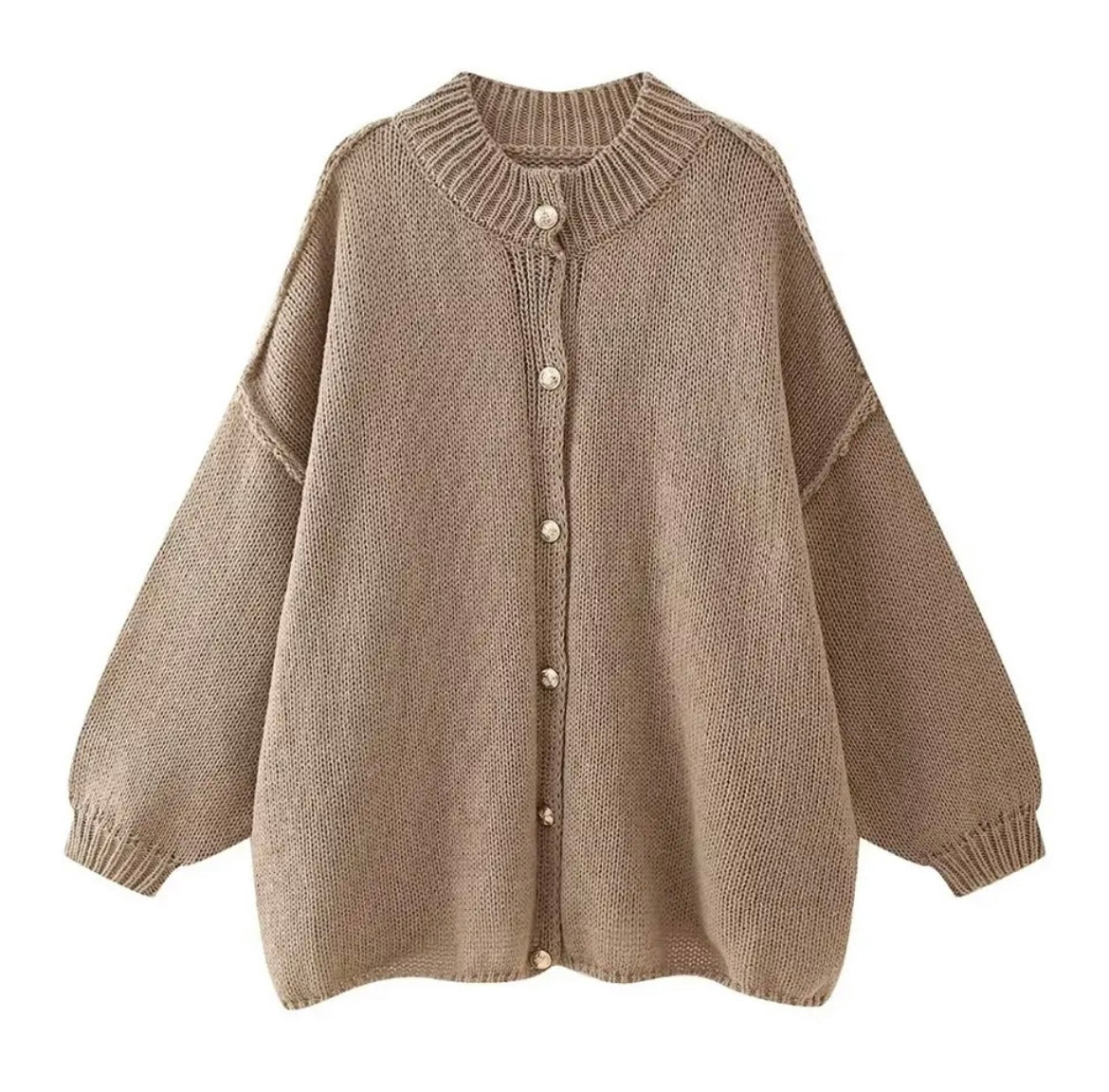 Weiche Strickjacke Oversized Damen