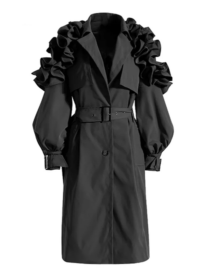 Frauen Mantel Zuhause Elegant Lang