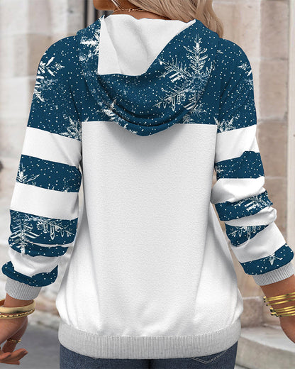 Winterkleid Schneeflocken Muster Frau - IdealeKleiden