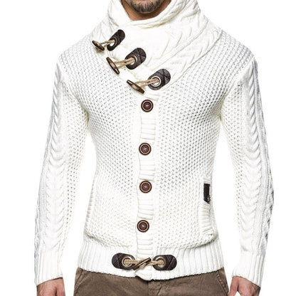 Herren Strickjacke Asymmetrisch Elegant Style