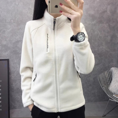 Frauen Fleecejacke Warm Wintermantel
