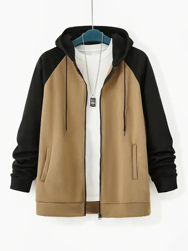 Herrenjacke Langarm Kordelzug Elegant