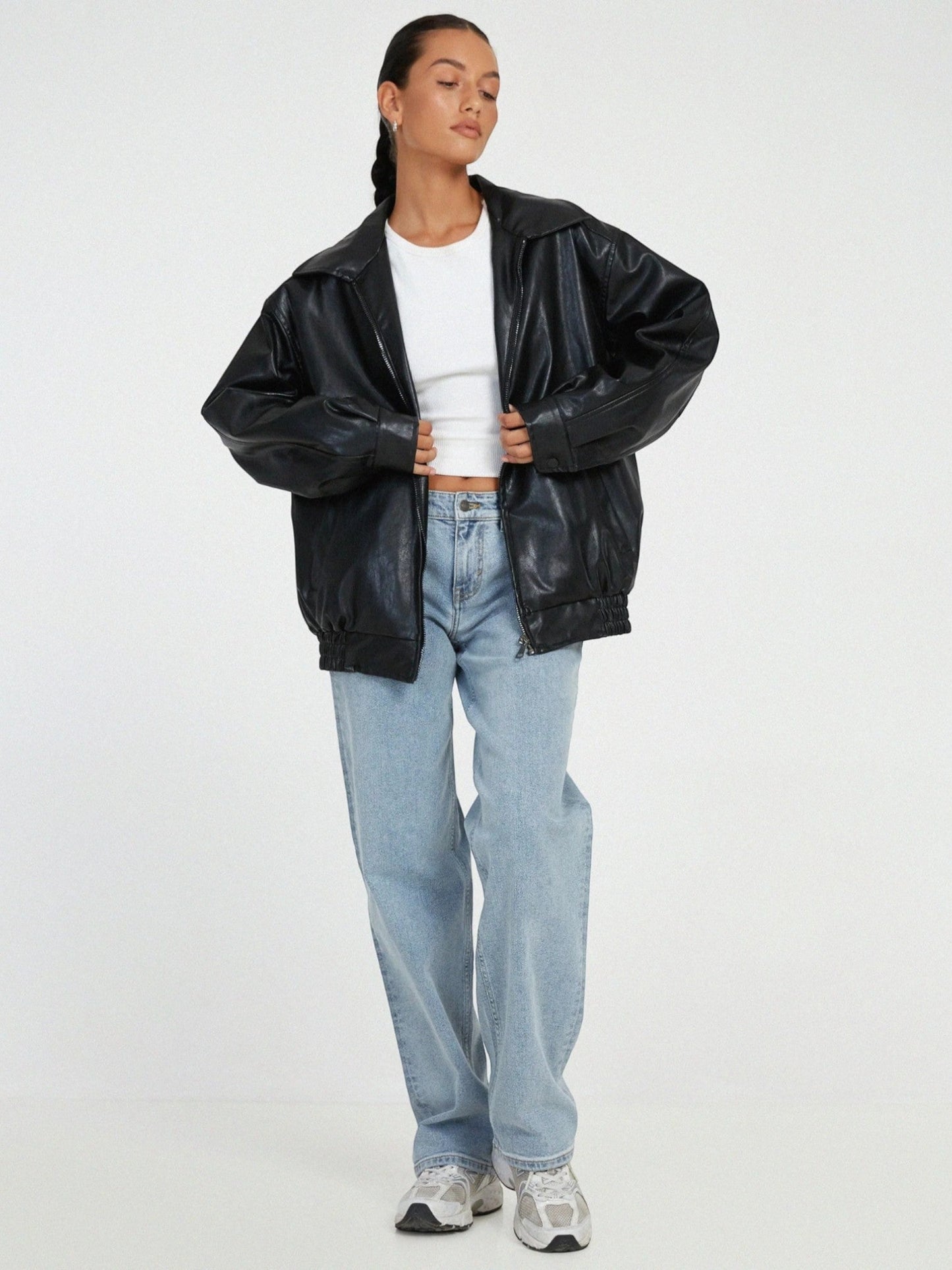 Stilvolle Frauenjacke Langarm Bomber