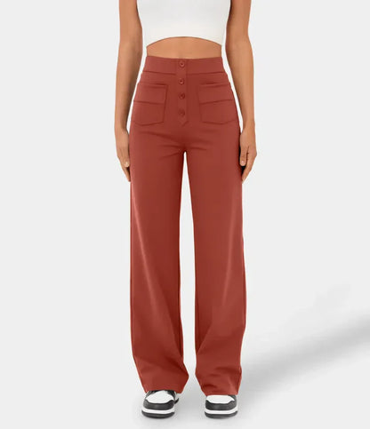 Elegante Damen-Hose mit Knöpfen