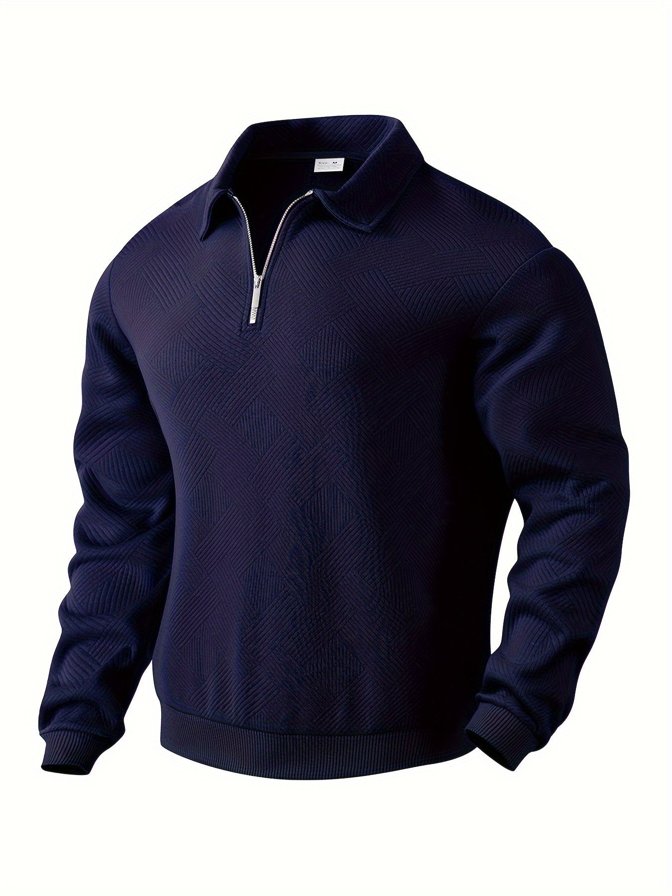 Herren Pullover 1/4 Zip Modern Stil
