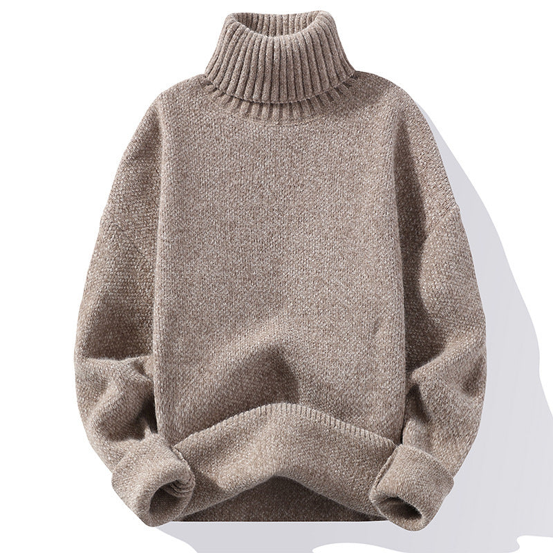 Weiches Strickkleid Rollkragen