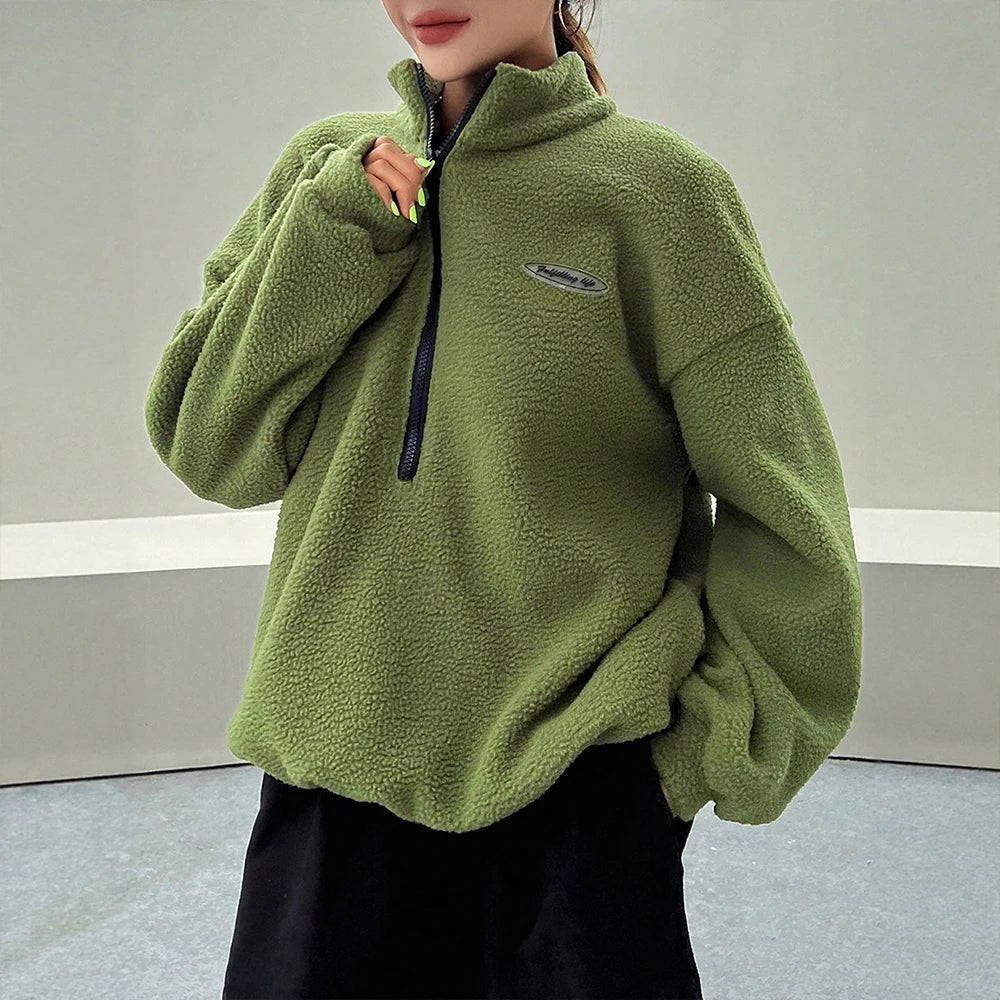 Weicher Strickpullover Damen Elegant Alltag