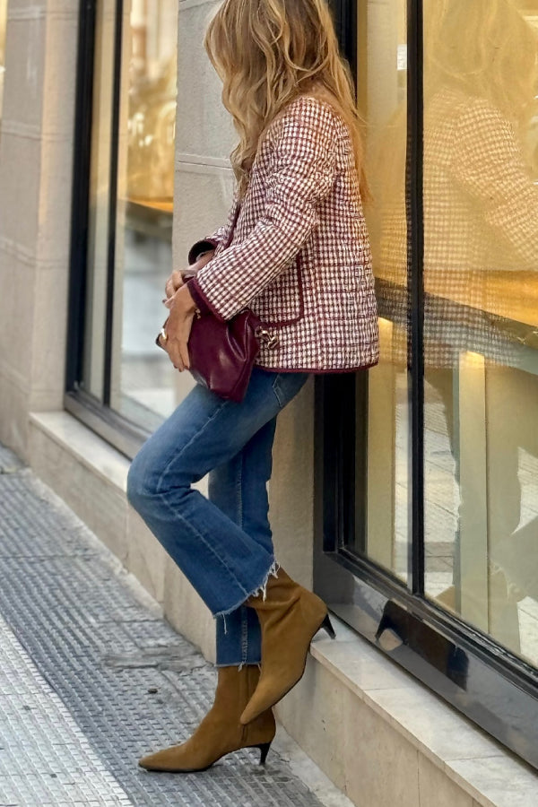 Warme Gequiltete Winterjacke - IdealeKleiden