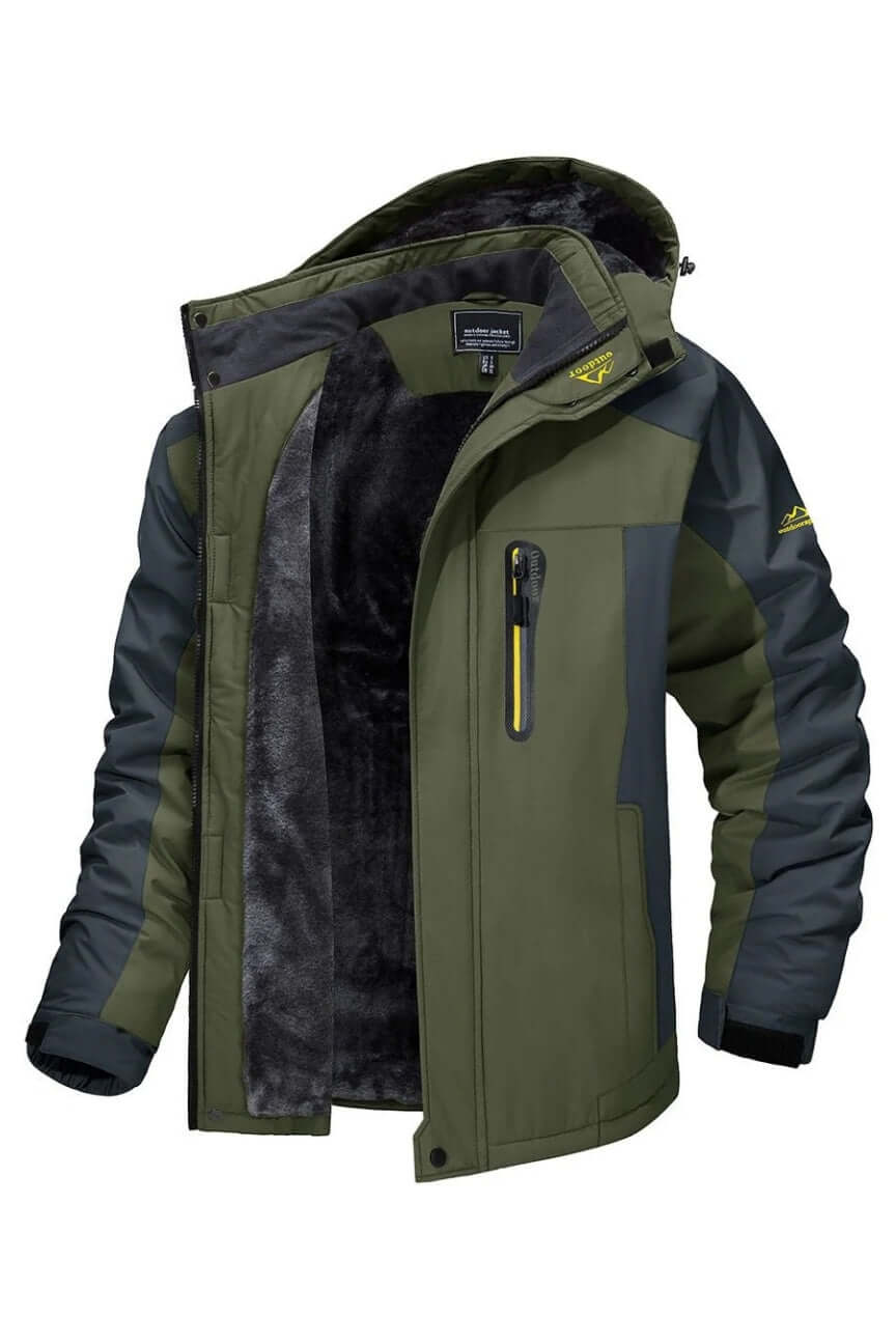 Wasserdichte Winterjacke Herren Fleece Isolierung