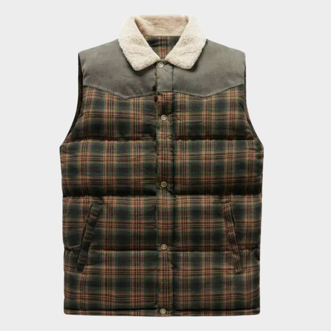 Klassischer Herren Bodywarmer Karomuster