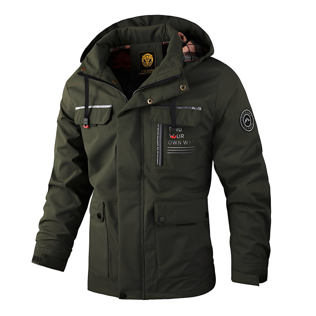 Wetterfeste Herrenjacke Outdoor Dicke Winterjacke