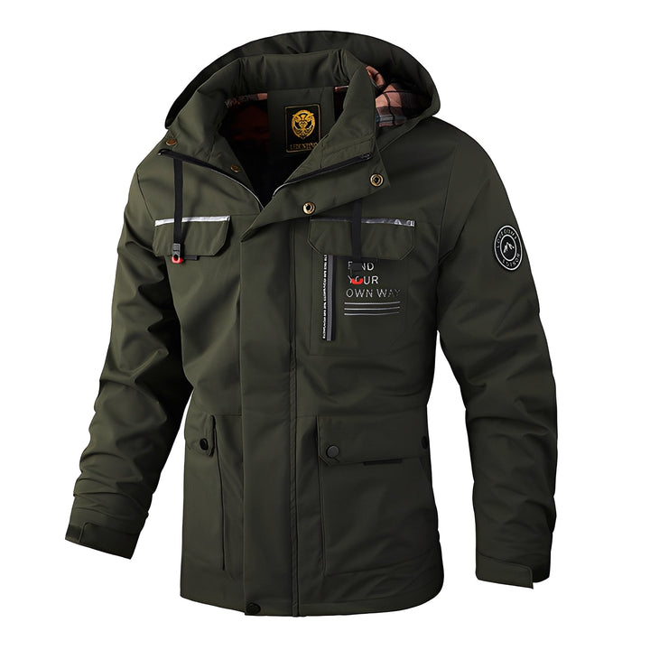 Wetterfeste Herrenjacke Outdoor Dicke Winterjacke