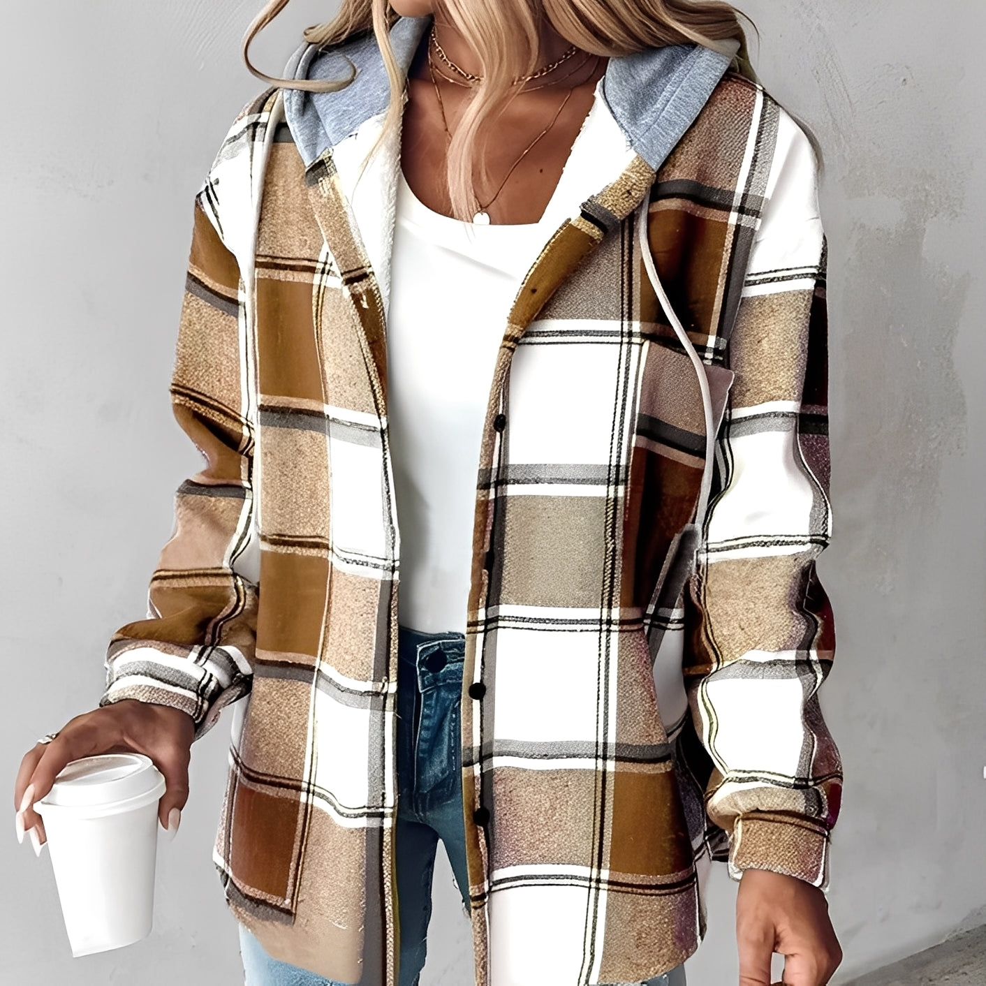 Kapuzenjacke Damen Warm Freizeit