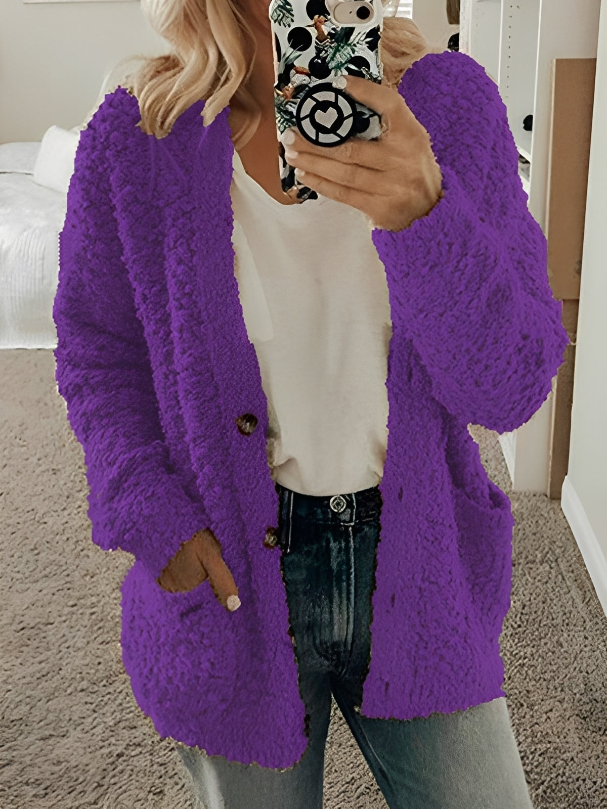 Bequemer Damen Cardigan Lässig Chic
