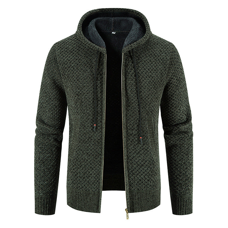 Modischer Herren-Cardigan Kapuze
