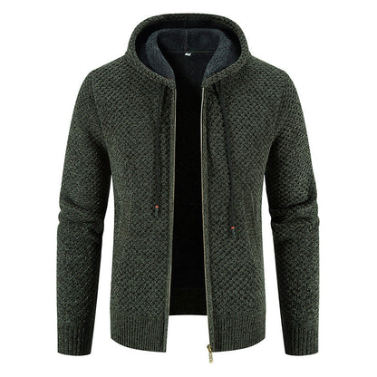 Modischer Herren-Cardigan Kapuze