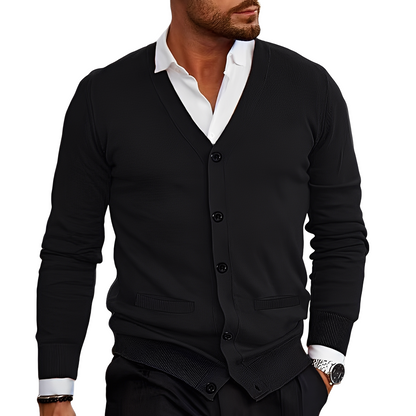 Bequemer Herren Cardigan Baumwolle Casual
