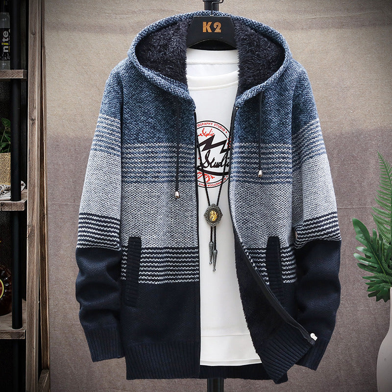 Männer Parka Jacke Kapuzenparka Elegant