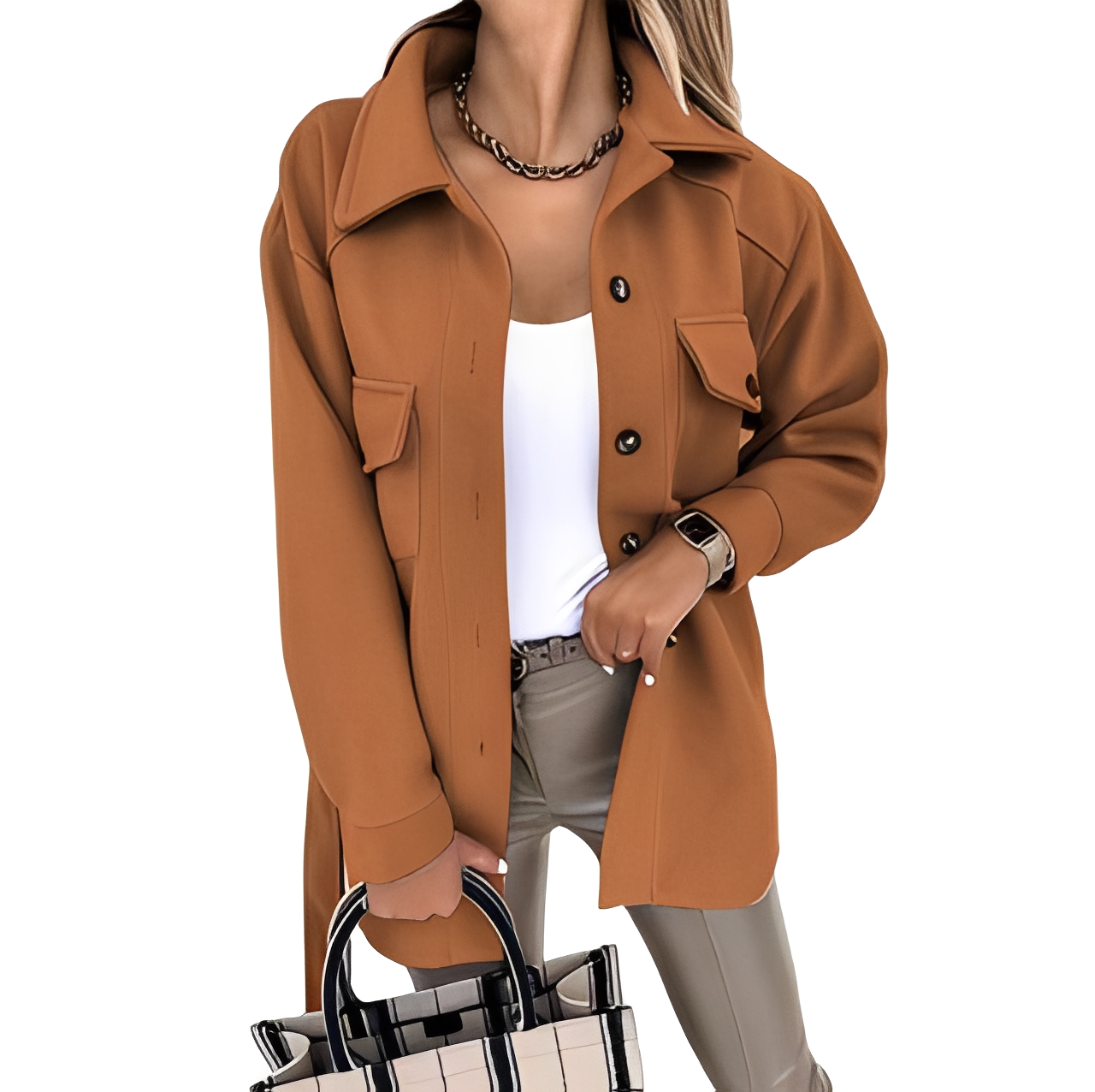 Stilvolle Damenjacke Elegant mit Knöpfen