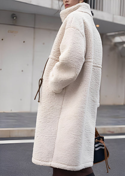 Frauen Wollmantel Warm Elegant Geschnitten - IdealeKleiden