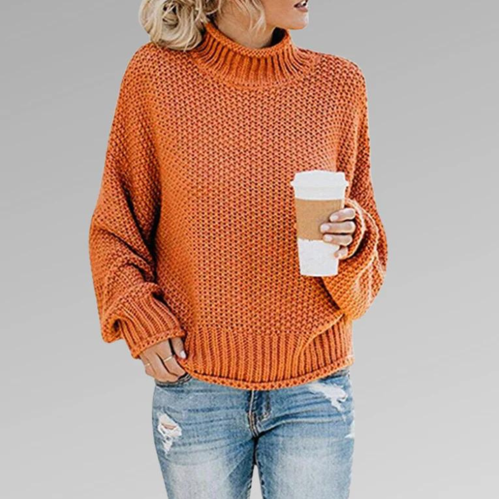 Elegante Strickpullover Damen Skandinavisch Chic