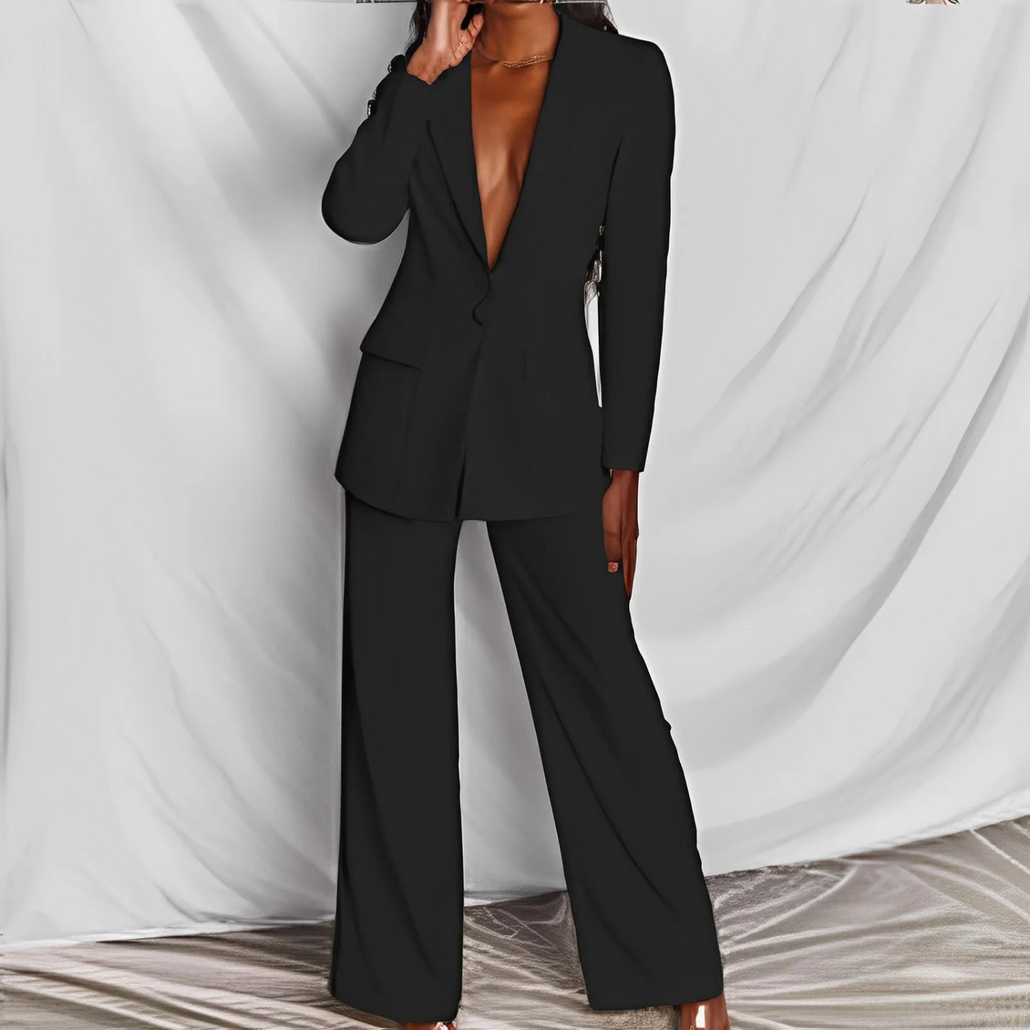 Elegantes Damen Blazer Set Langarm