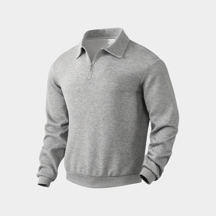Herren Pullover Halbzipper Stehkragen Modern