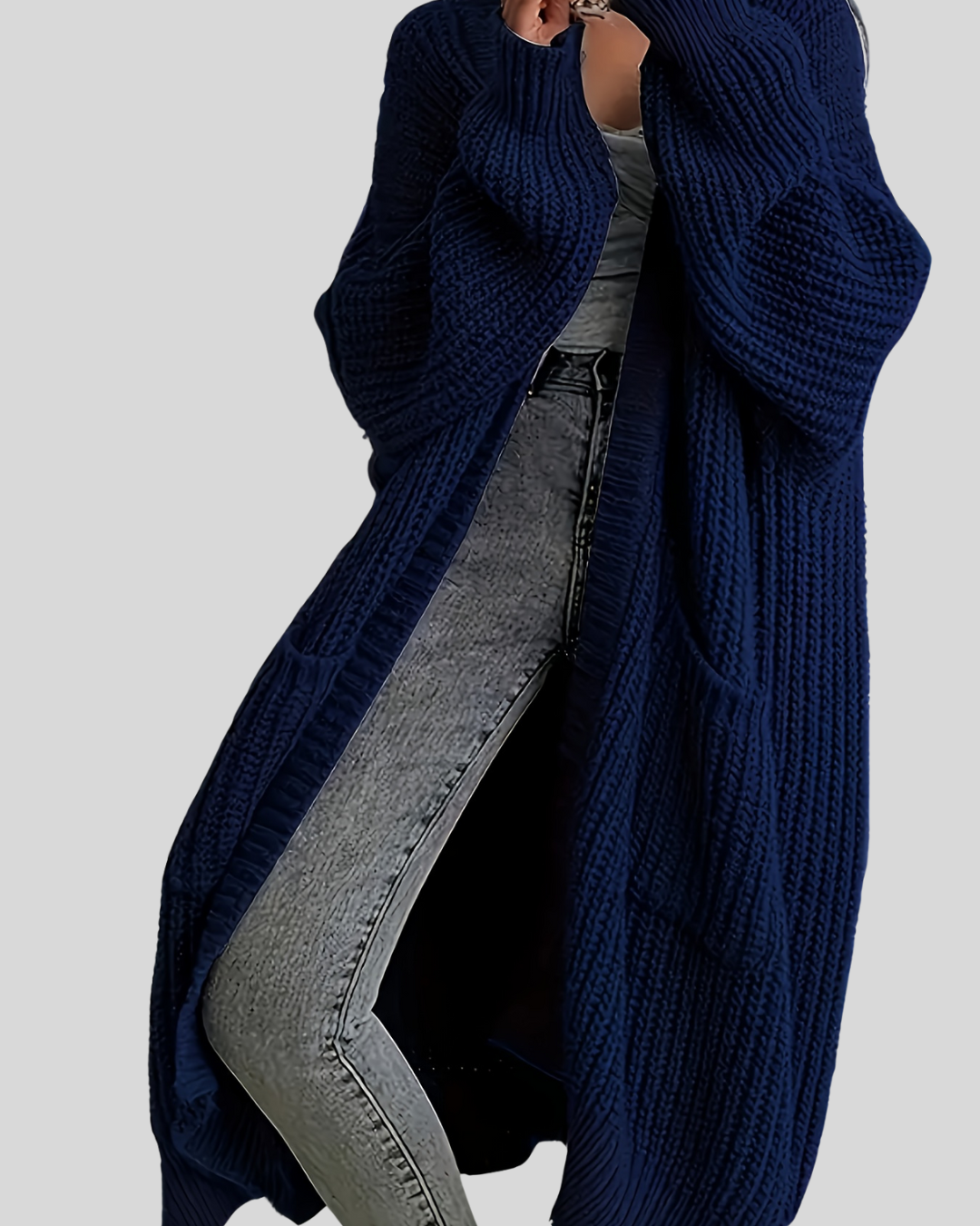 Eleganter Damen Cardigan Lang